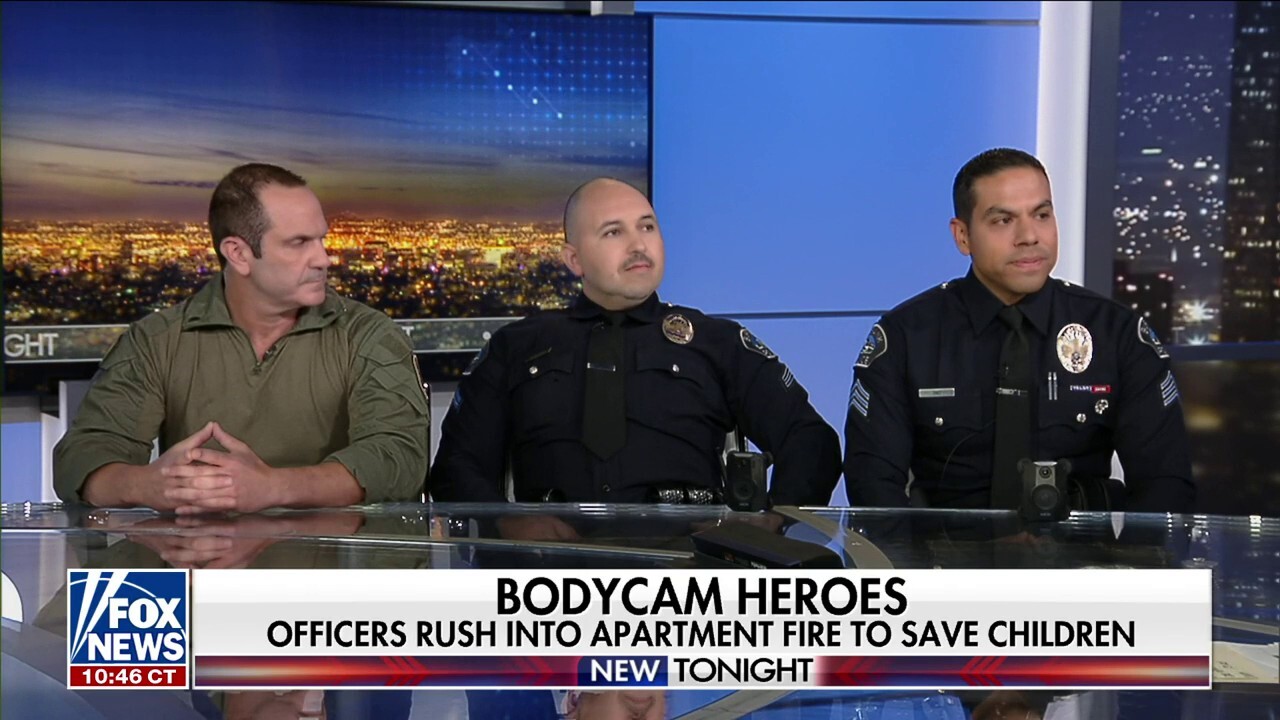 Burbank officers save children from apartment fire