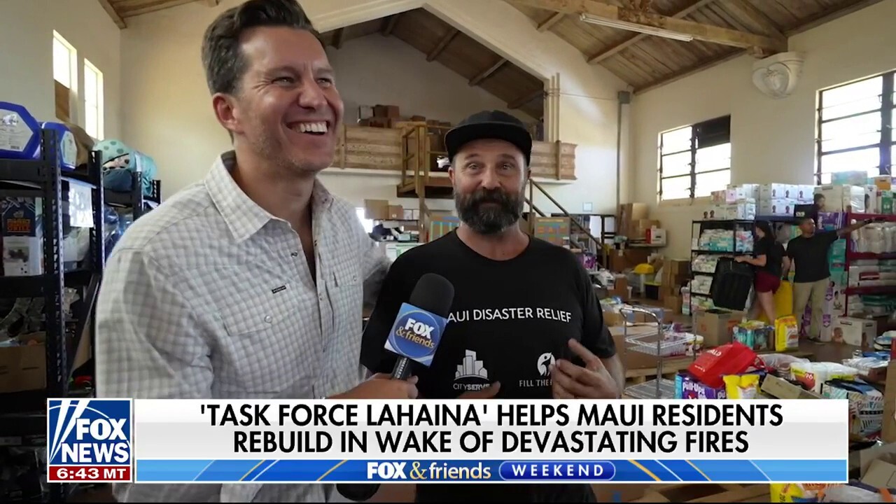 ‘Task Force Lahaina’ fills plane to help Maui fire victims