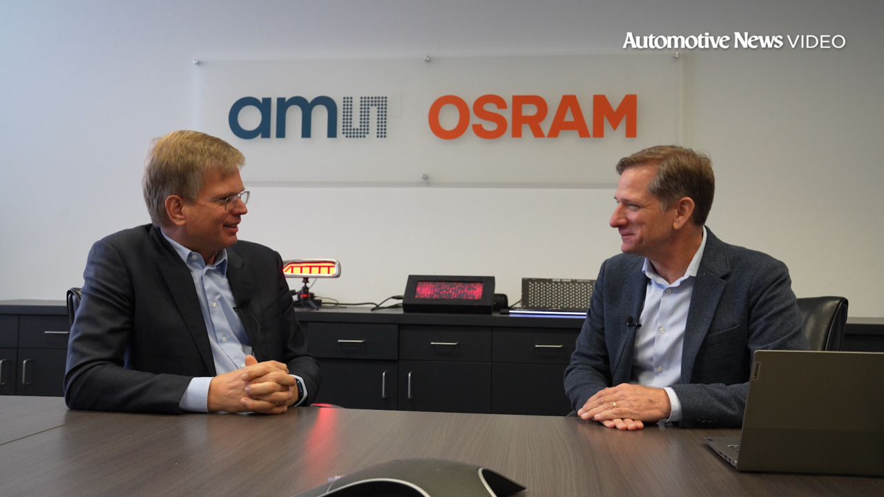 Automotive News Video: AMS Osram CEO Aldo Kamper talks about the future of  LEDs Video from Automotive News