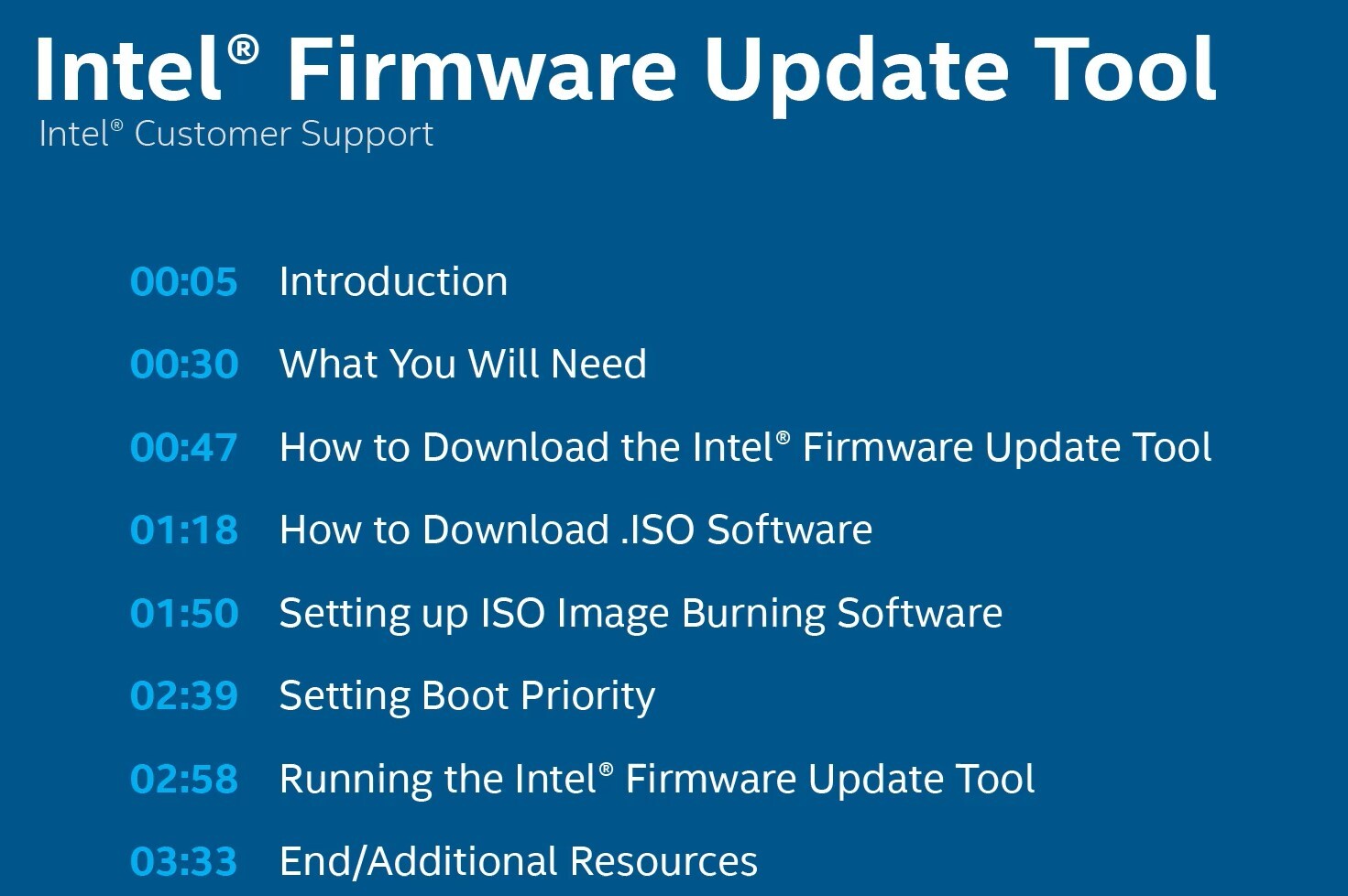 How to Firmware on Intel® with the Intel®...