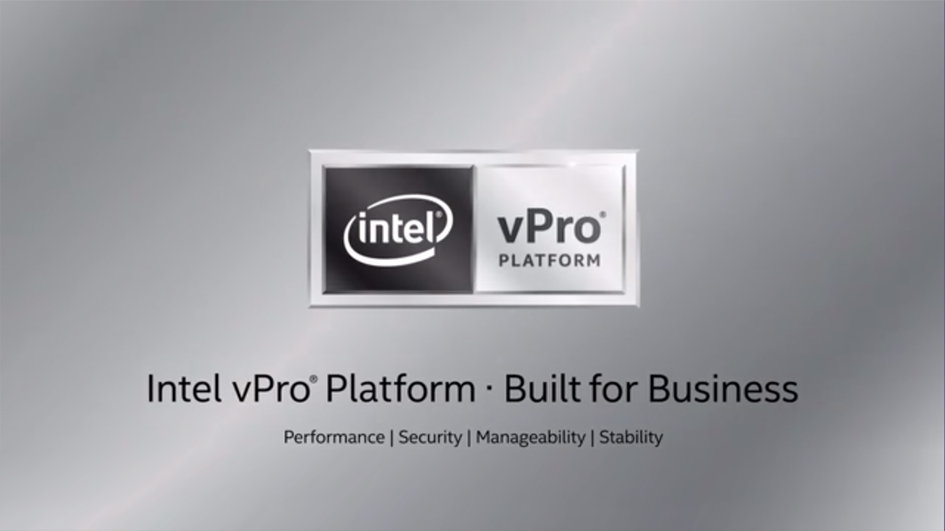 Intel Vpro Platform A Powerful Flexible Platform For Business