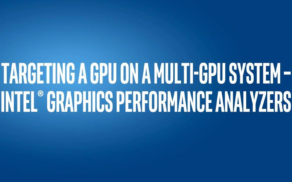 Intel best sale multi gpu