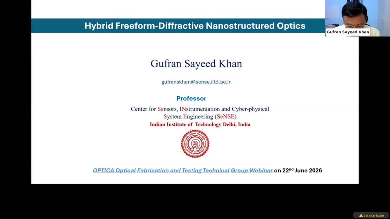 Hybrid Freeform Diffractive Nanostructured Optics
