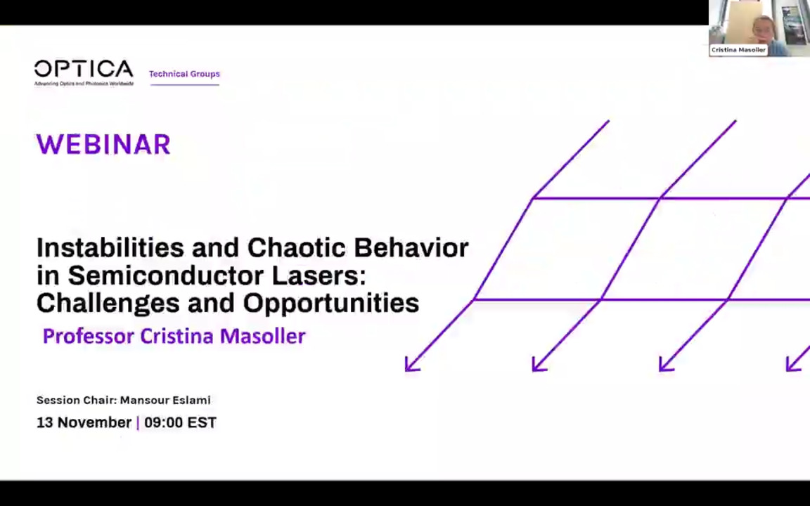 Instabilities and Chaotic Behavior in Semiconductor Lasers: Challenges and Opportunities