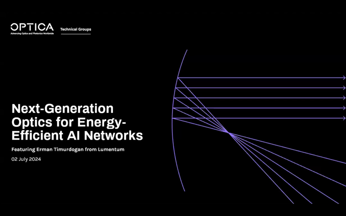 Next-Generation Optics for Energy-Efficient AI Networks