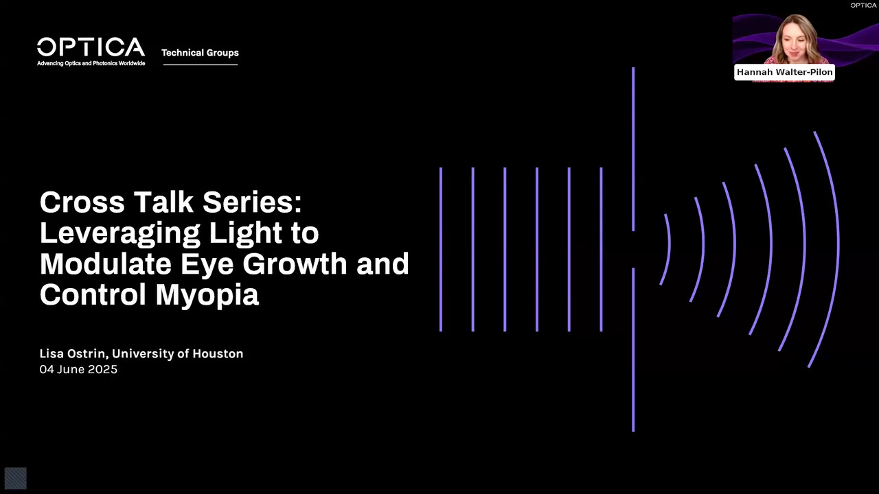 Cross Talk Series: Leveraging Light to Modulate Eye Growth and Control Myopia 
