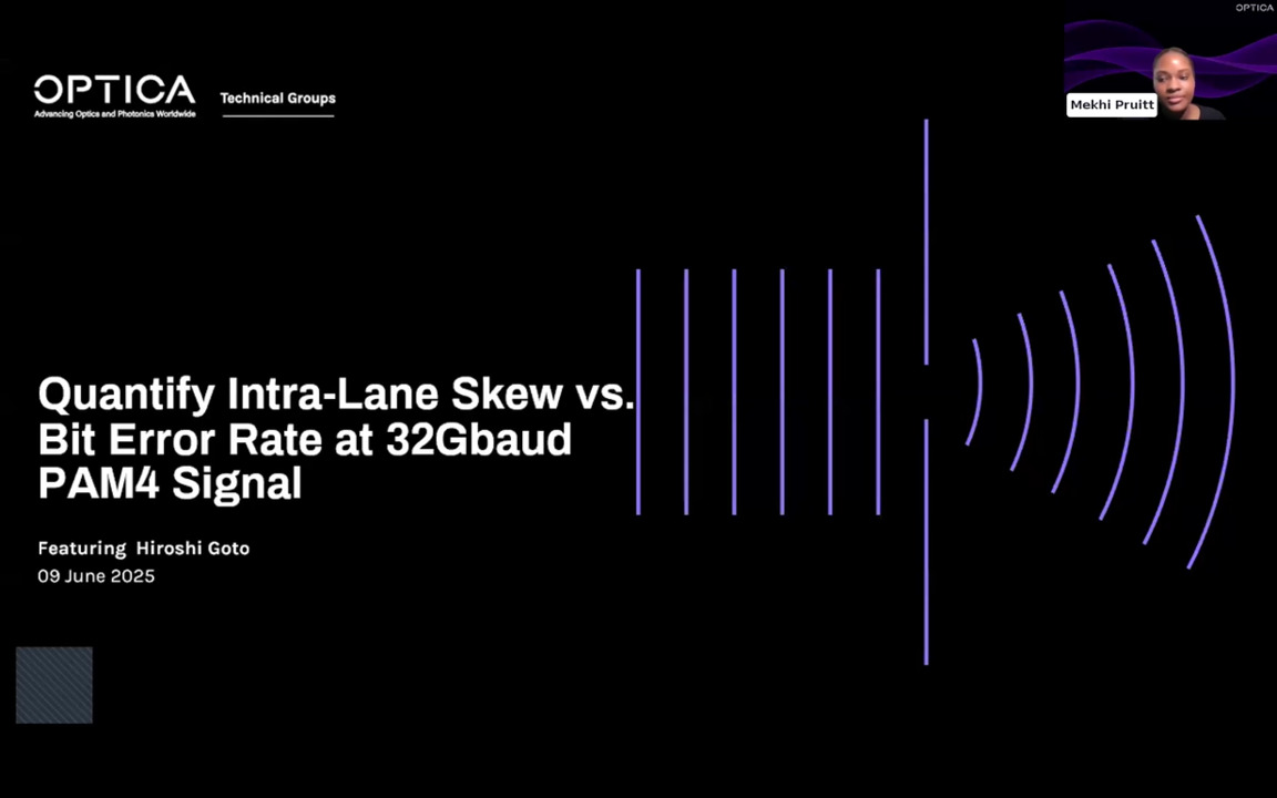 Quantify Intra-Lane Skew vs. Bit Error Rate at 32Gbaud PAM4 Signal
