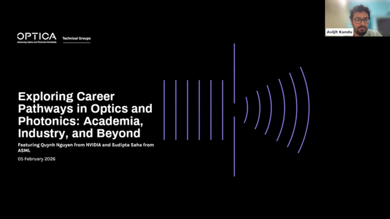 Exploring Career Pathways in Optics and Photonics: Academia, Industry, and Beyond