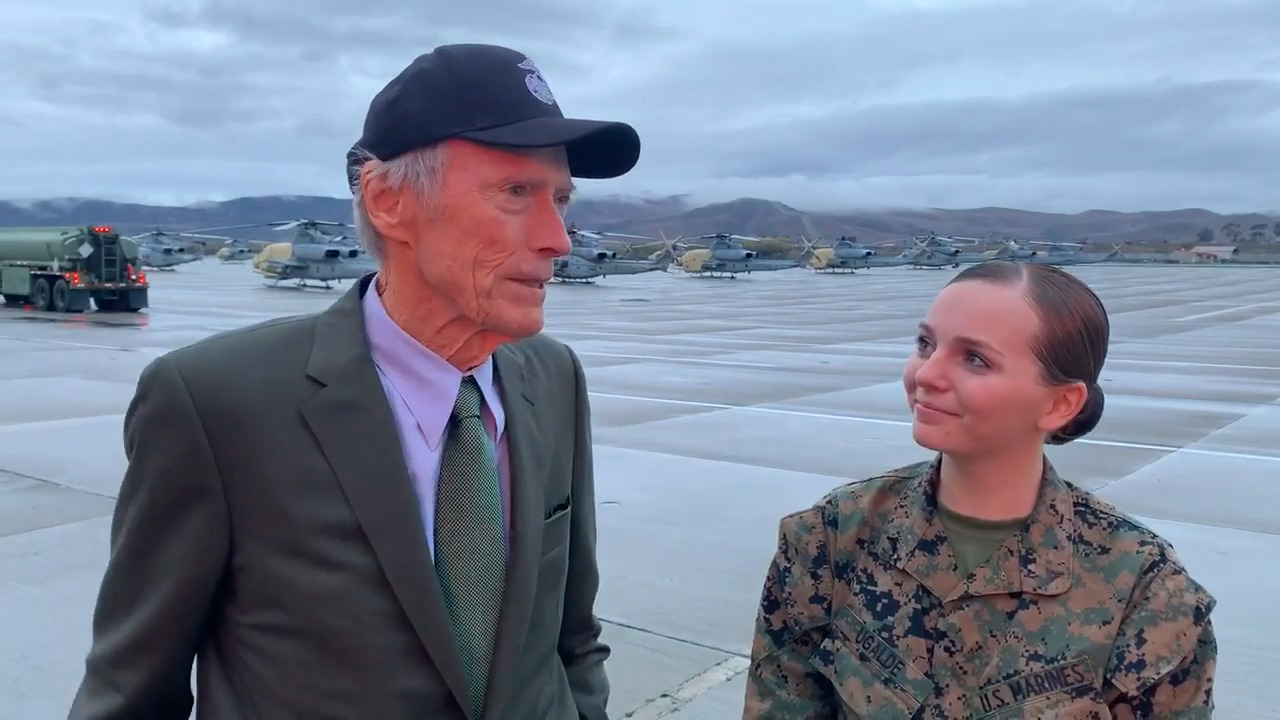 Clint Eastwood visits U.S. Marines at MCB Camp Pendleton Dec. 7, 2019