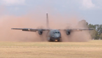 C-27J Spartan Dirt Strip Landing