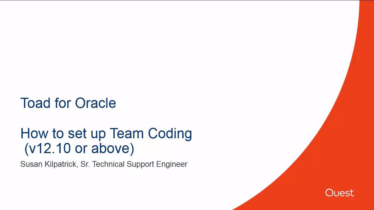 Product Support - Toad for Oracle