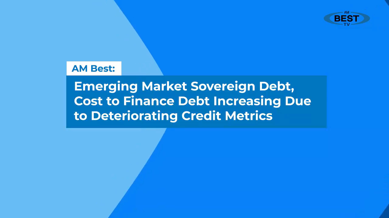 AM Best: Emerging Market Sovereign Debt, Cost to Finance Debt Increasing Due to Deteriorating Credit Metrics