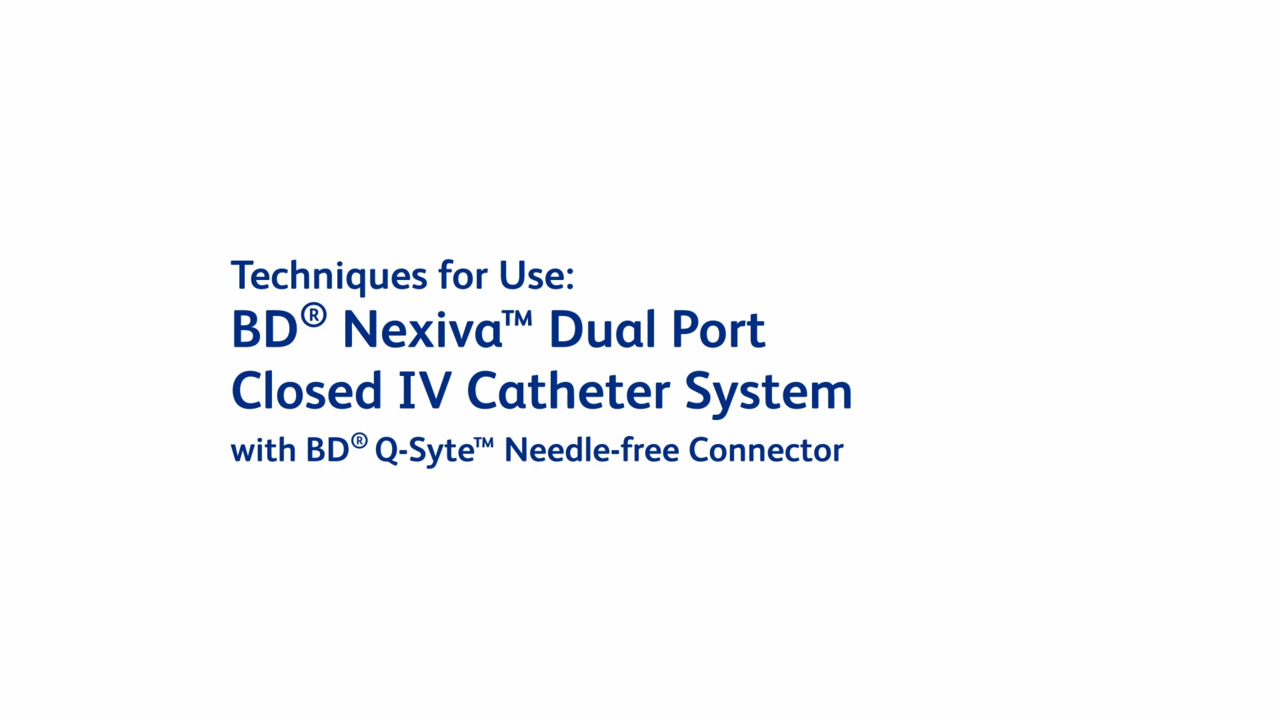 BD Nexiva™ Closed IV Catheter System - Dual Port with BD Q