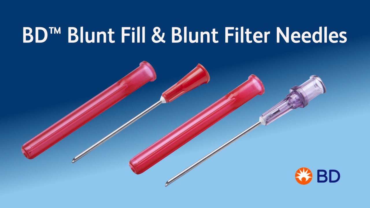 BD® Blunt 5 Micron Filter Needle 18 G x 1-1/2 in. - 305211 | BD