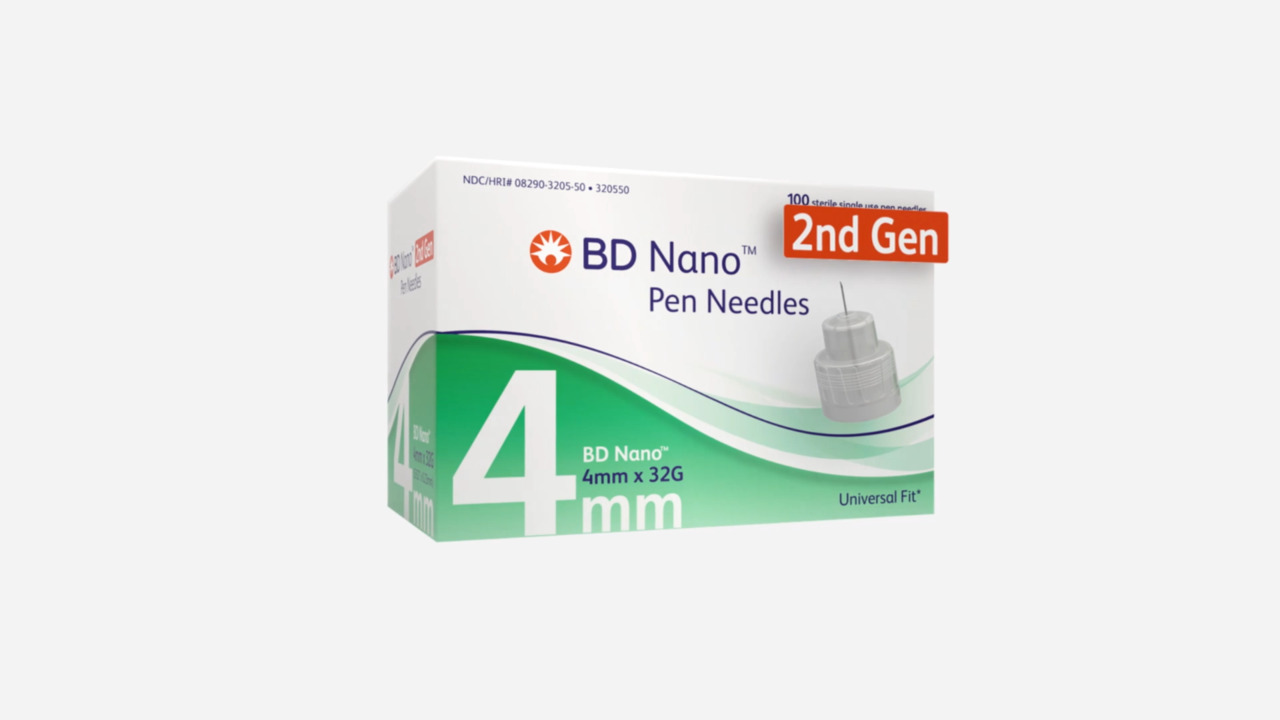 BD Becton Dickinson Ultra-Fine Nano Insulin Pen Needles 32G 4mm (5