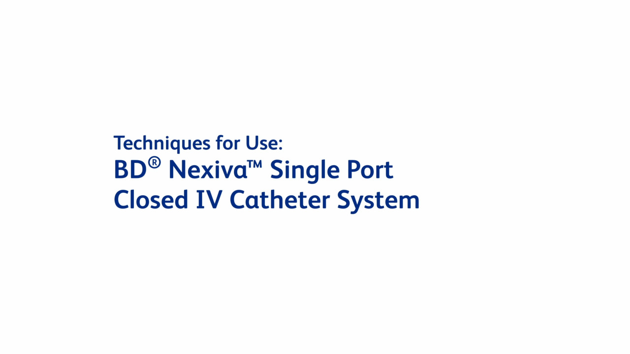 BD Nexiva™ Closed IV Catheter System - Single Port with BD MaxZero