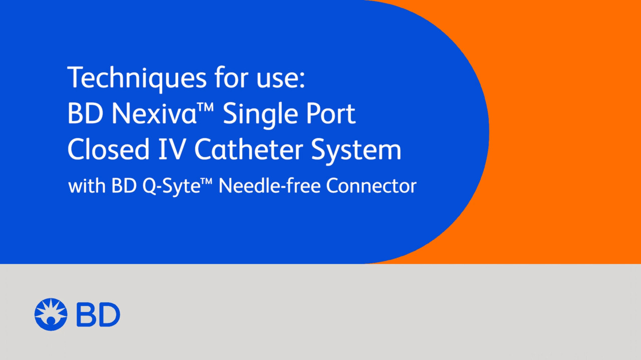 BD Nexiva™ Closed IV Catheter System - Single Port with BD BD Nexiva™ Closed IV Catheter System - Single Port with BD