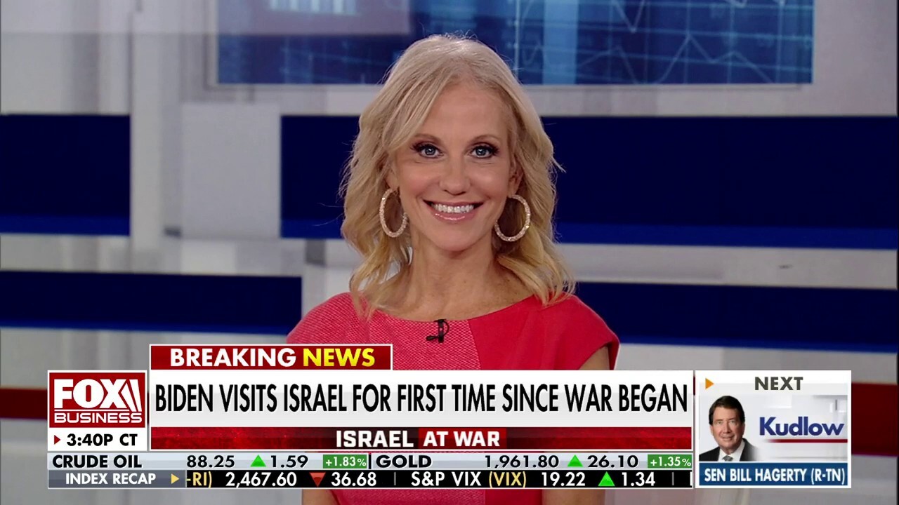 Former Trump senior counselor Kellyanne Conway gives her take on responding to the Israel-Hamas war on 'Kudlow.'