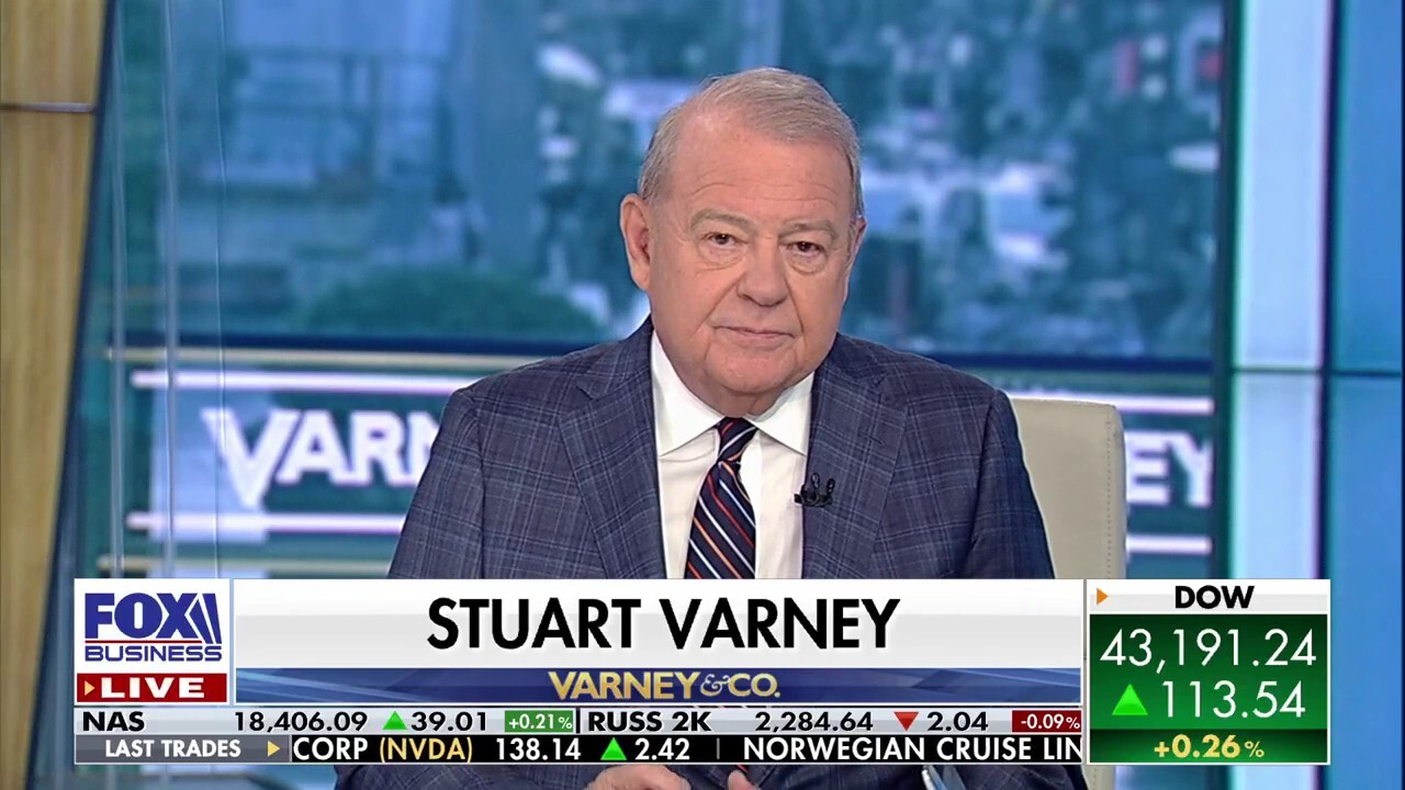 ‘Varney & Co.’ host Stuart Varney argues Vice President Kamala Harris turned every question Bret Baier asked into an attack on former President Trump.