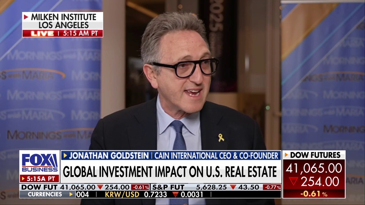 Cain International CEO and co-founder Jonathan Goldstein joins ‘Mornings with Maria’ to discuss how recent market volatility is impacting the U.S. real estate sector and global investment.
