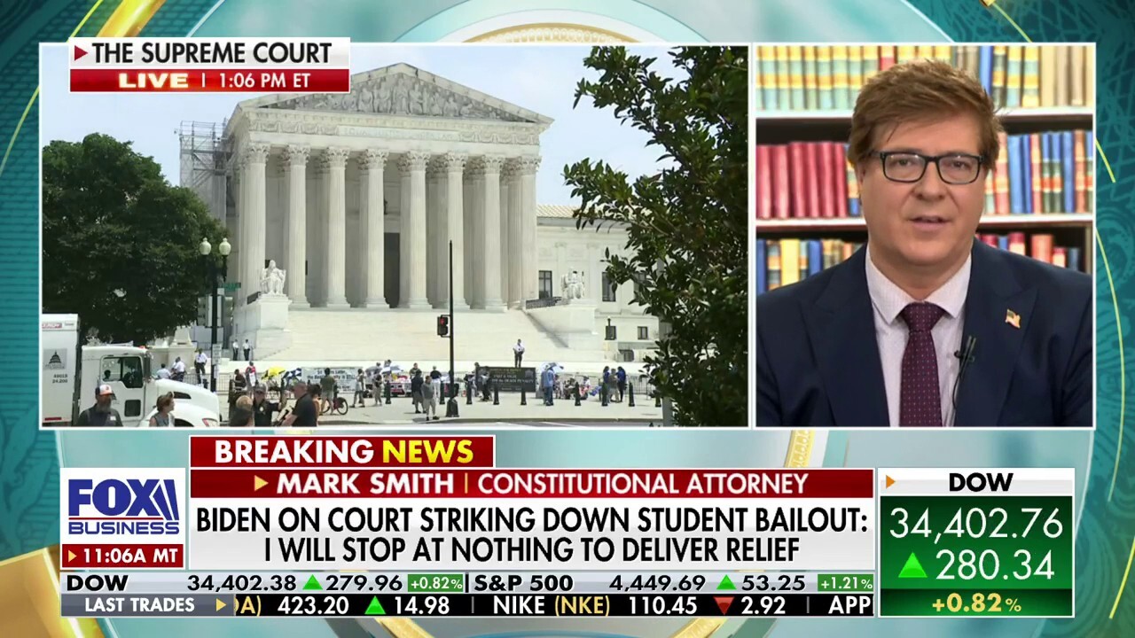Constitutional attorney Mark Smith breaks down the Supreme Court decision that struck down President Biden’s student loan handout.