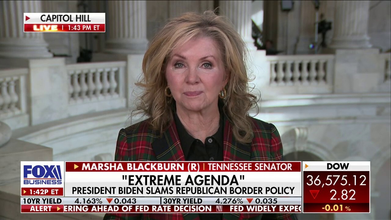 Sen Marsha Blackburn: It's 'foolhardy to think' that we should fund Ukraine before 'we do something about' our border