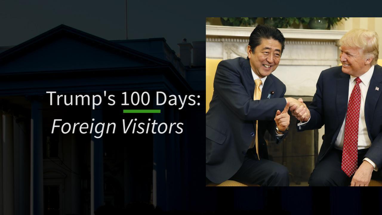 Trump's 100 days: welcoming foreign leaders