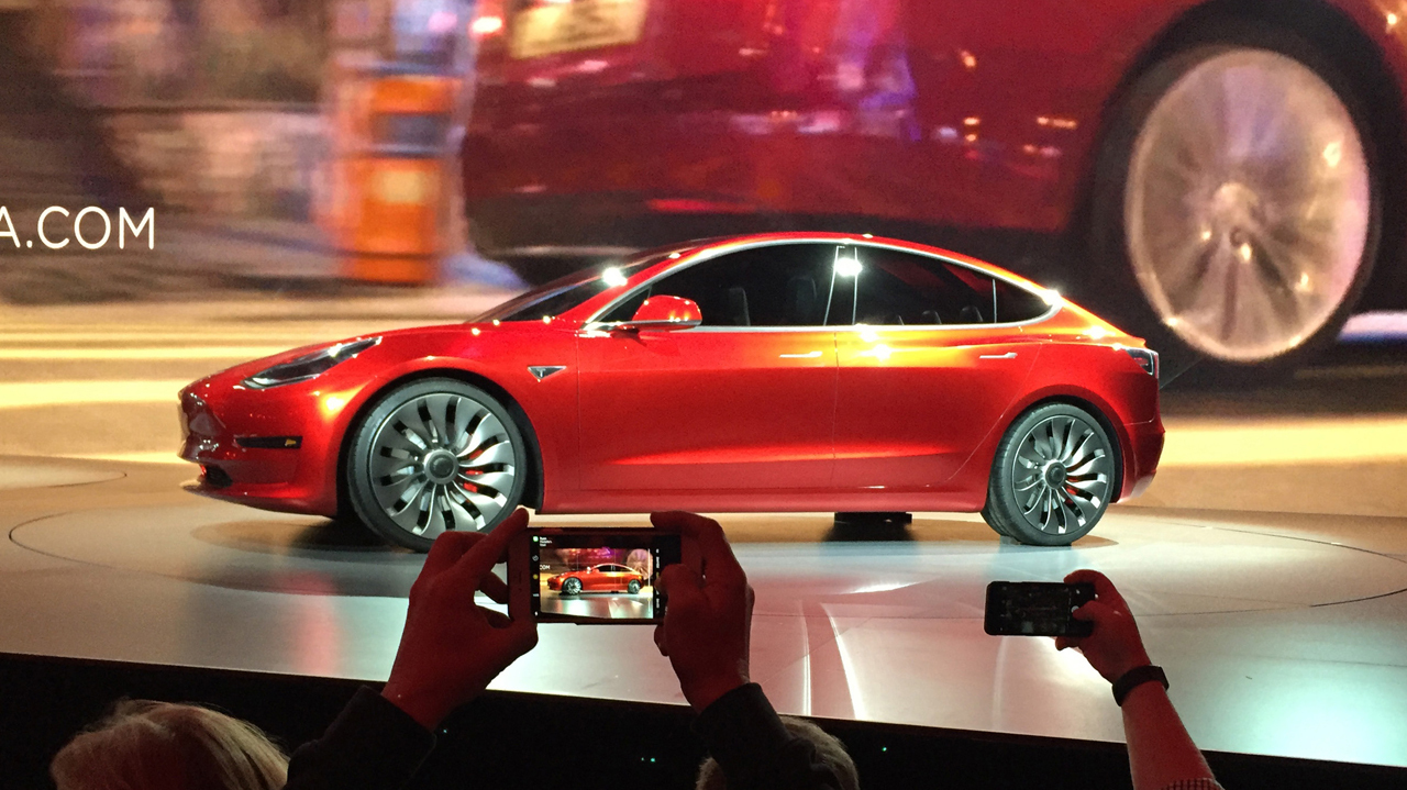 Tesla unveils the Model 3