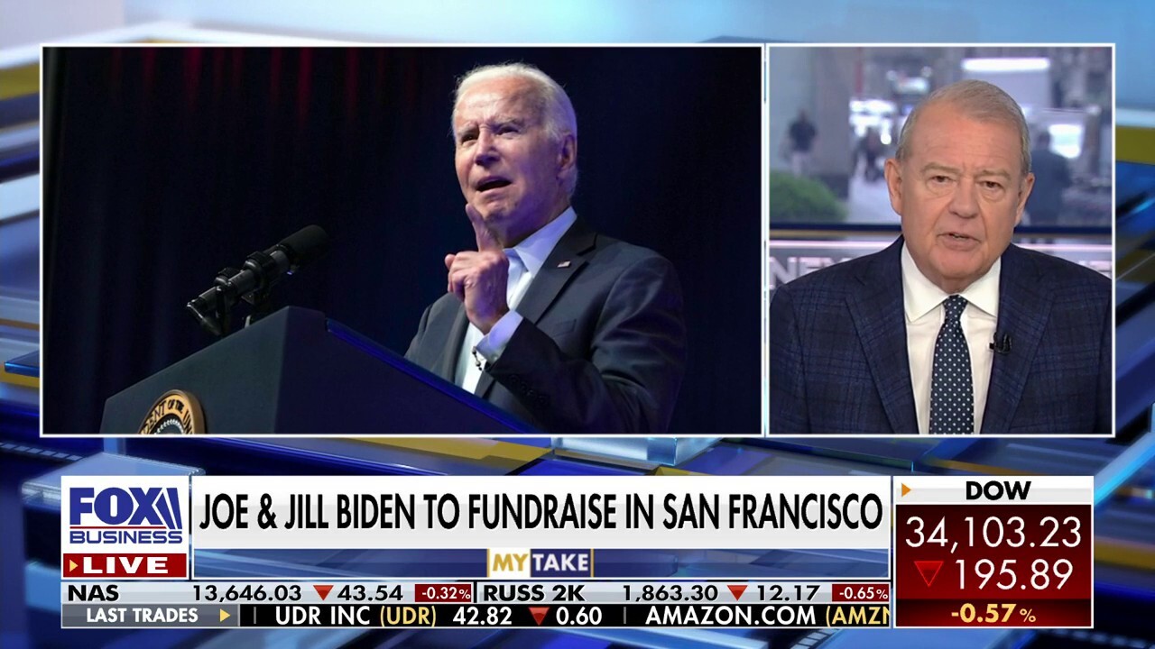Varney & Co. host Stuart Varney discusses Biden's trip to San Francisco to speak about climate change and collect money from California donors.