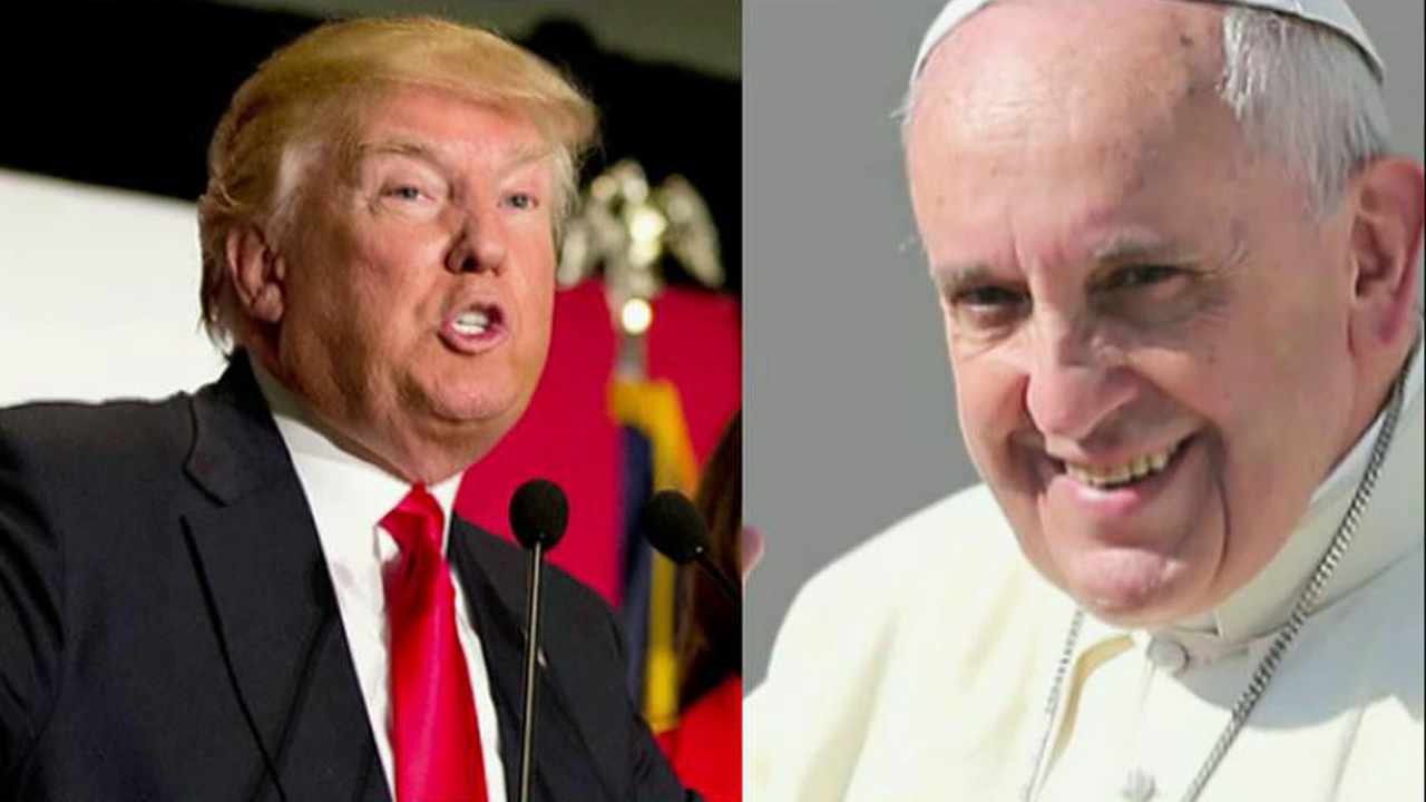 Trump calls Pope Francis political