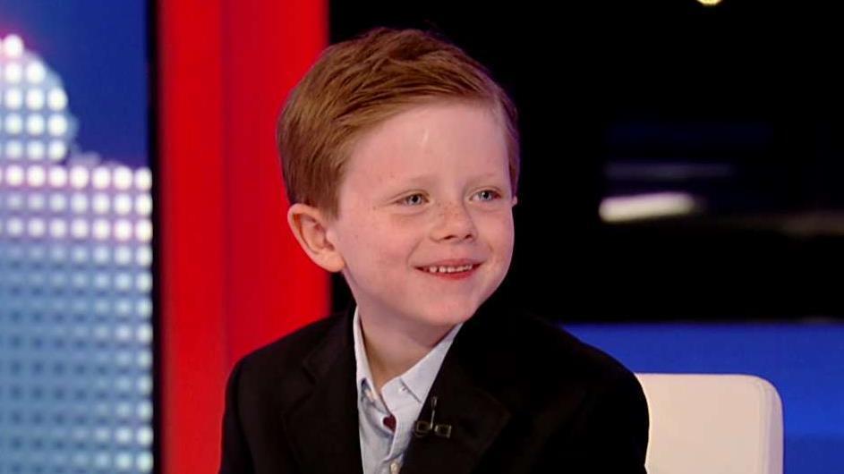 Trish Regan’s son talks about his first week of school