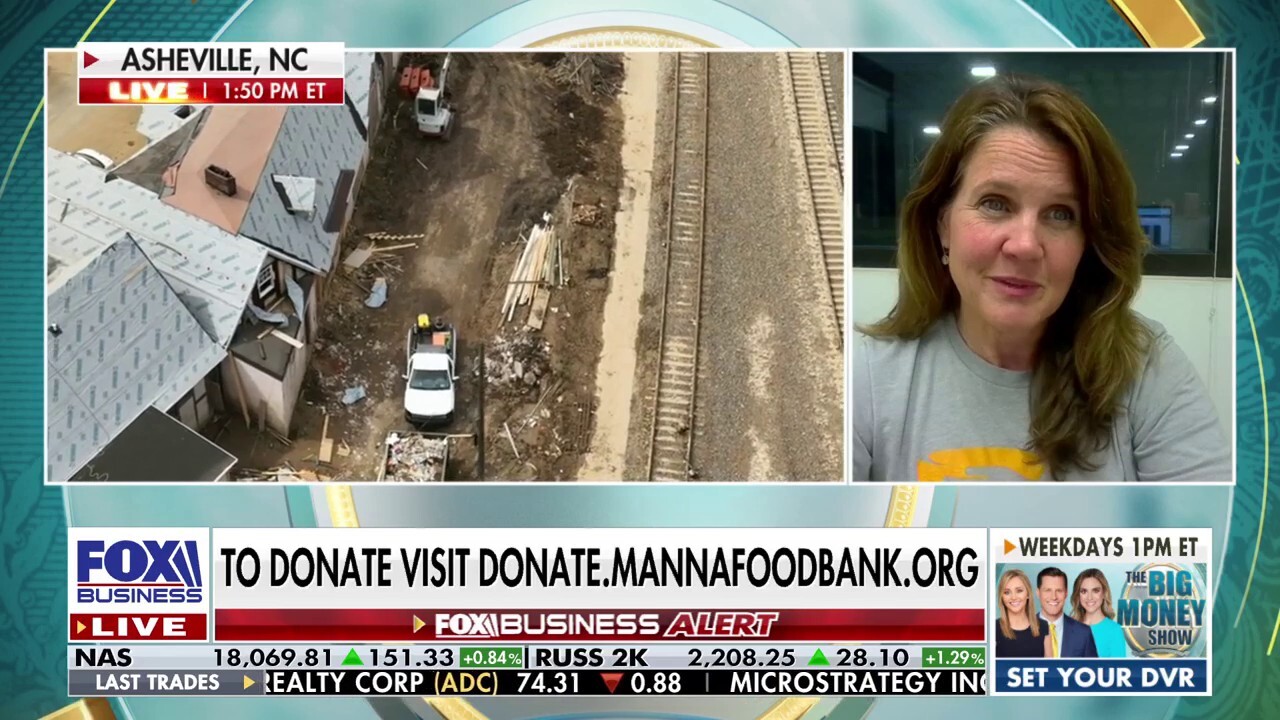 Black Mountain, North Carolina resident Mistie Cogbill and MANNA Foodbank CEO Claire Neal join ‘The Big Money Show’ to discuss the ongoing cleanup from Hurricane Helene. 