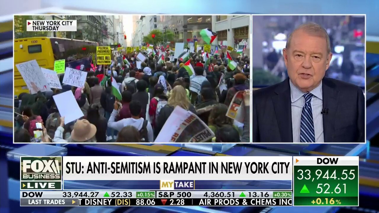 'Varney & Co.' host Stuart Varney argues pro-Palestinian demonstrators are pushing for permanent war to force the Israelis out.