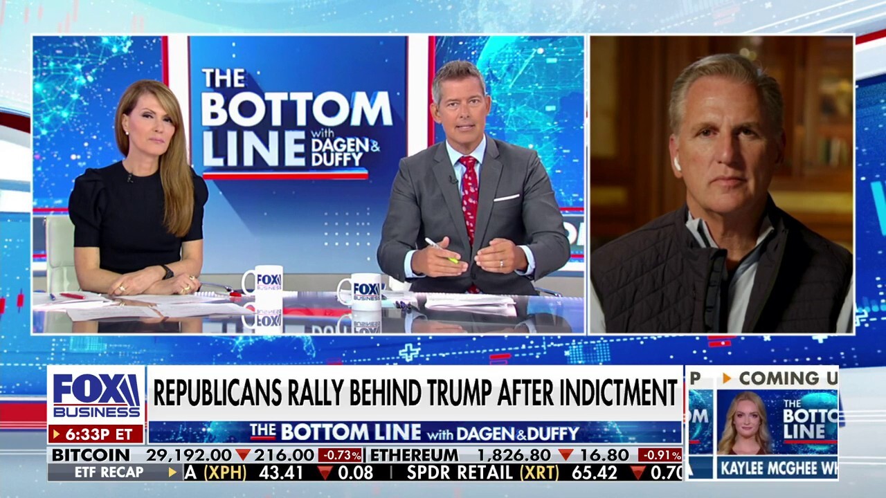 Kevin McCarthy responds to Trump-Georgia indictment: 'Two different justice systems'