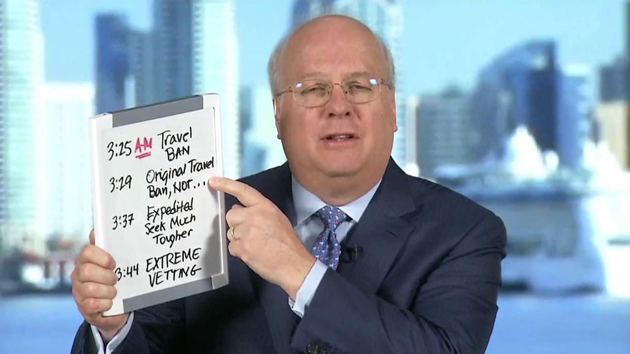 Karl Rove explains how Trump is attacking himself 