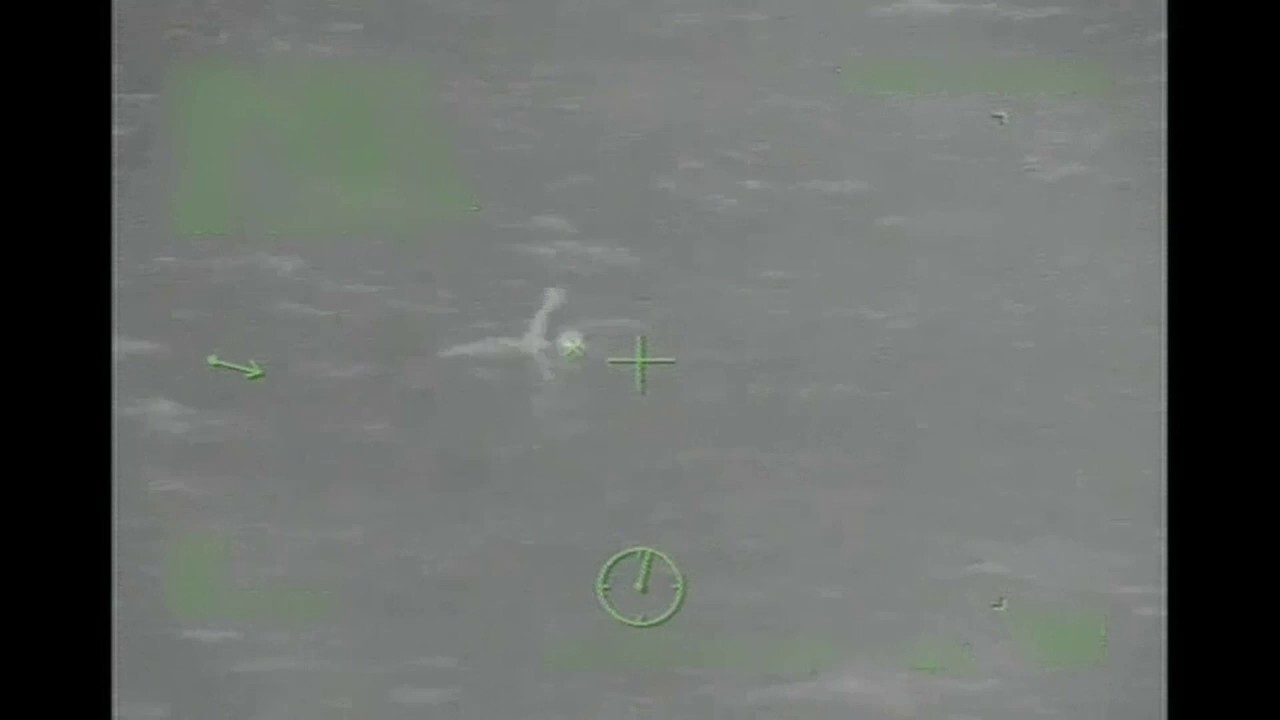Video released by the Coast Guard shows the moment a Carnival cruise ship passenger was spotted and later rescued from the Gulf of Mexico after falling overboard Thursday. 