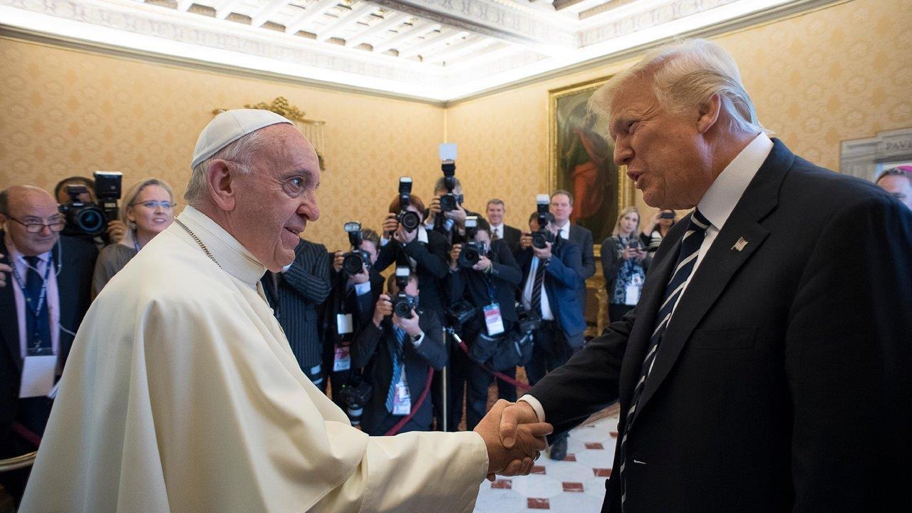 Trump meets Pope Francis and the media creates faux controversy?