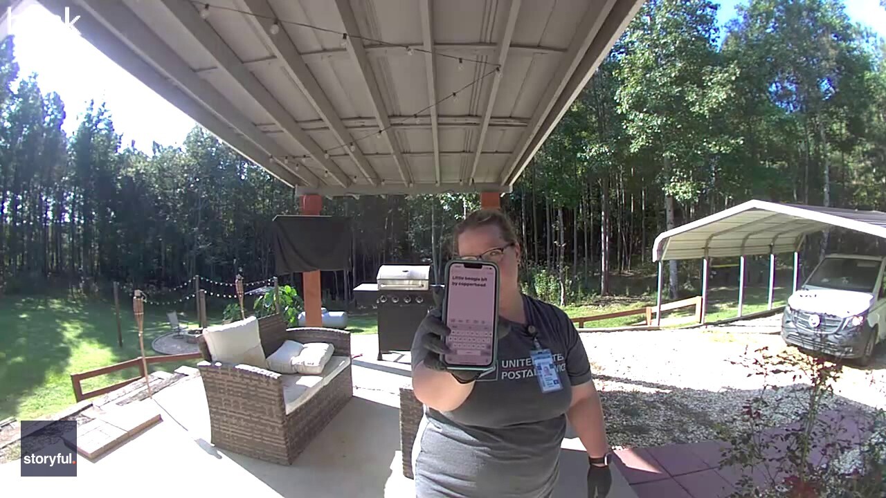Georgia mail carrier believes anyone in her industry would have done the same thing. (Credit: Kelsey Proctor via Storyful)
