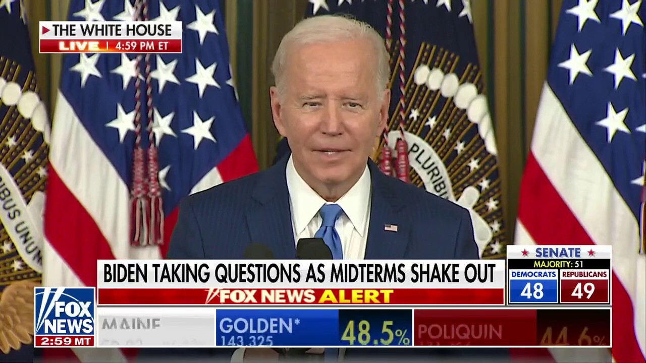 President Biden discusses Elon Musk's recent acquisition of Twitter at a press conference on Wednesday evening.