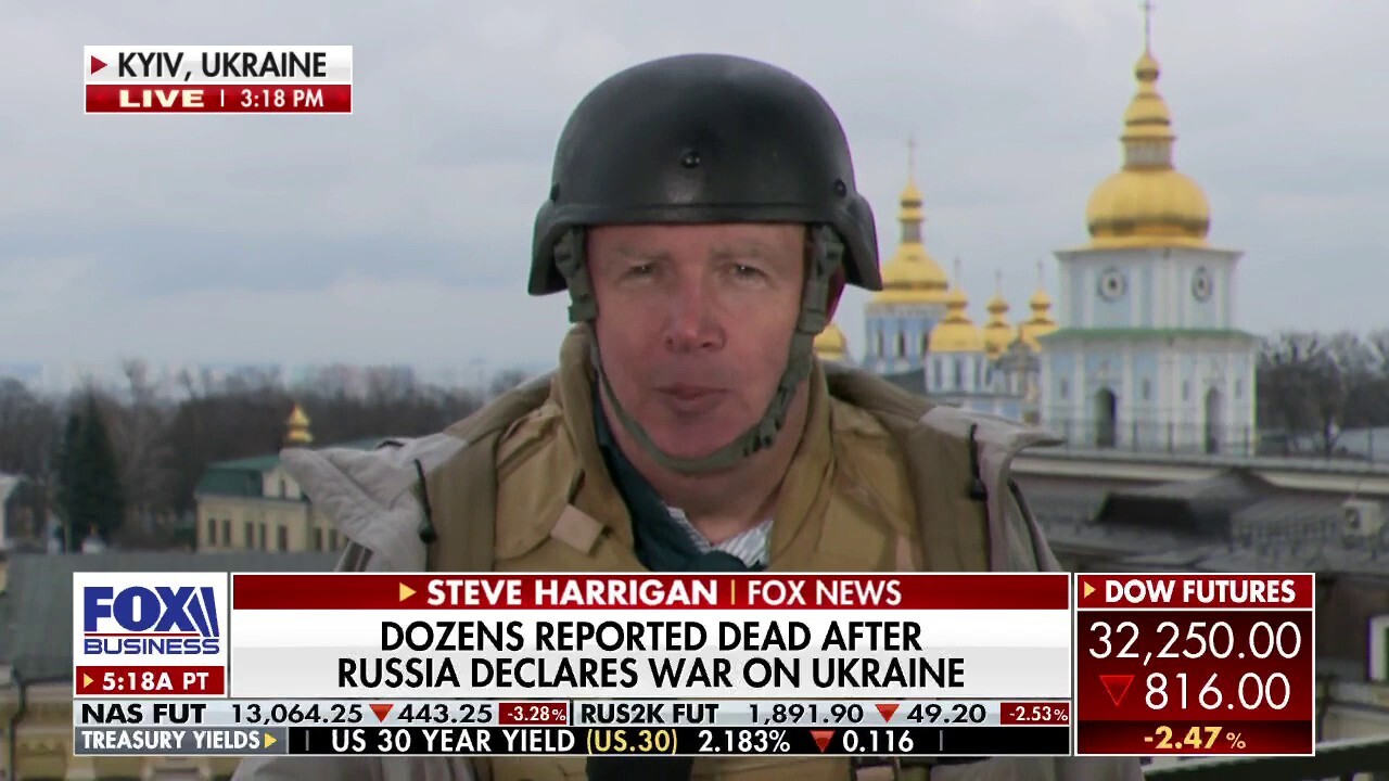 Sirens sounded near Kyiv as the Ukrainian president declared martial law across the country. Fox News’ Steve Harrigan with more from Kyiv, Ukraine. 