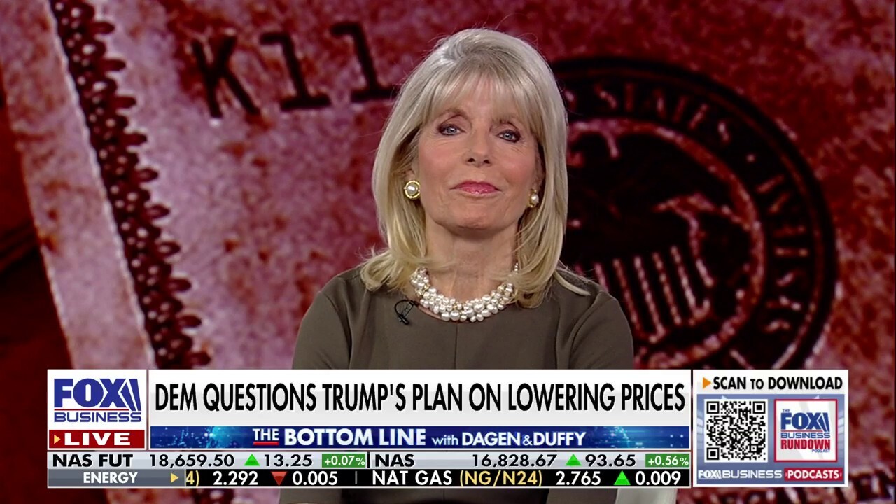 Fox News contributor Liz Peek discusses an article in The Atlantic that argues former President Trump has plans to 'supercharge inflation' on 'The Bottom Line.'
