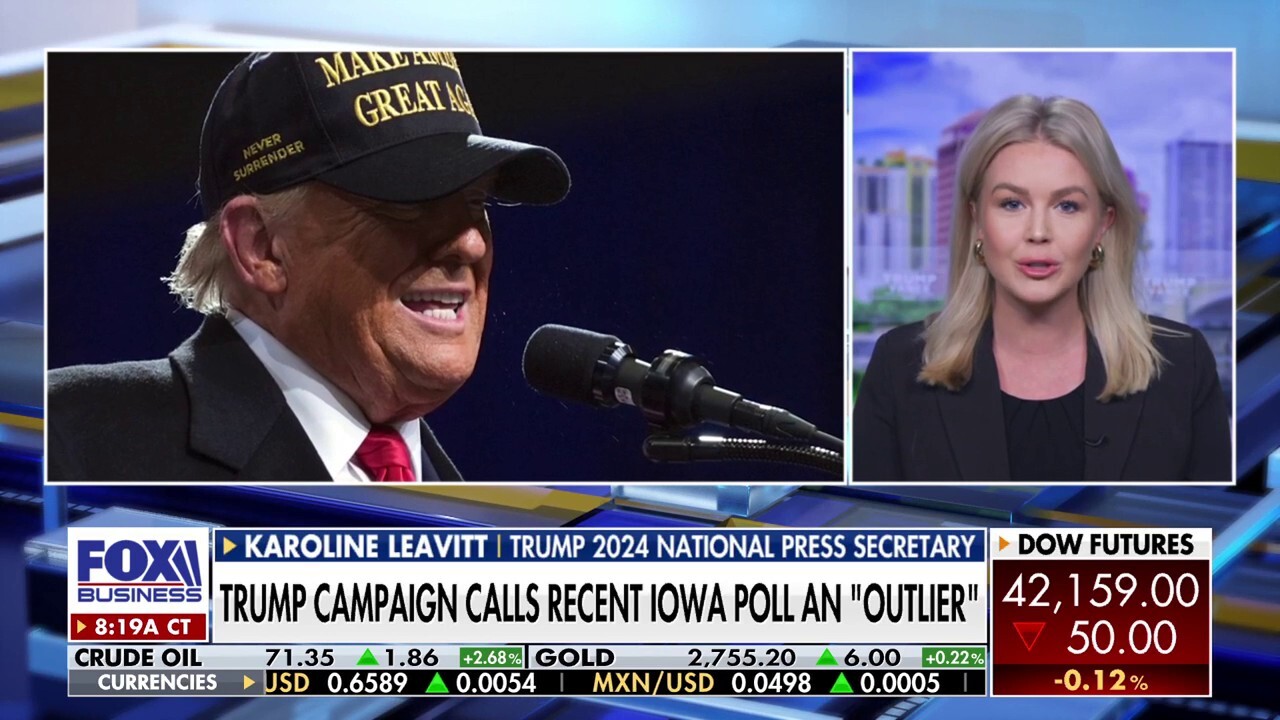 Iowa poll showing Trump losing to Harris is 'nonsensical': Karoline Leavitt