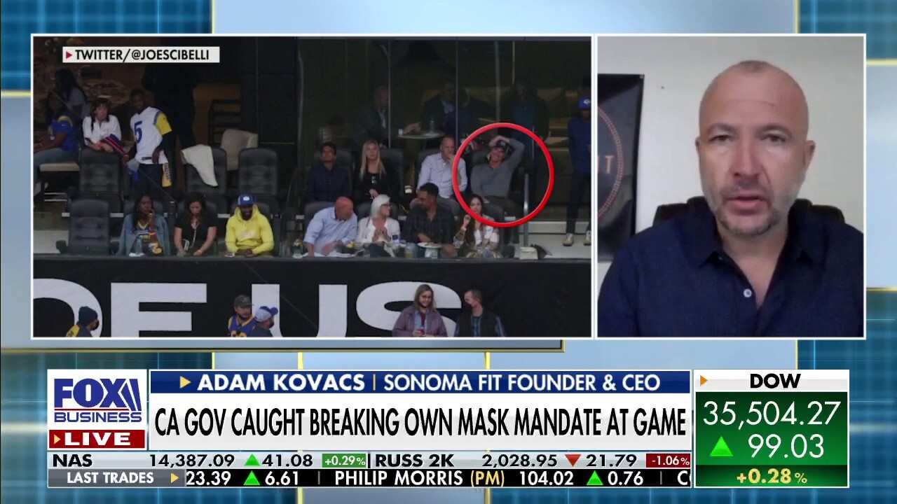Sonoma Fit founder Adam Kovacs discusses California Gov. Gavin Newsom’s hypocritical mask mandates and how they’re deeply impacting his business. 