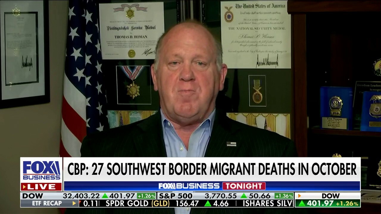This number should ‘scare the hell’ out of every American: Tom Homan