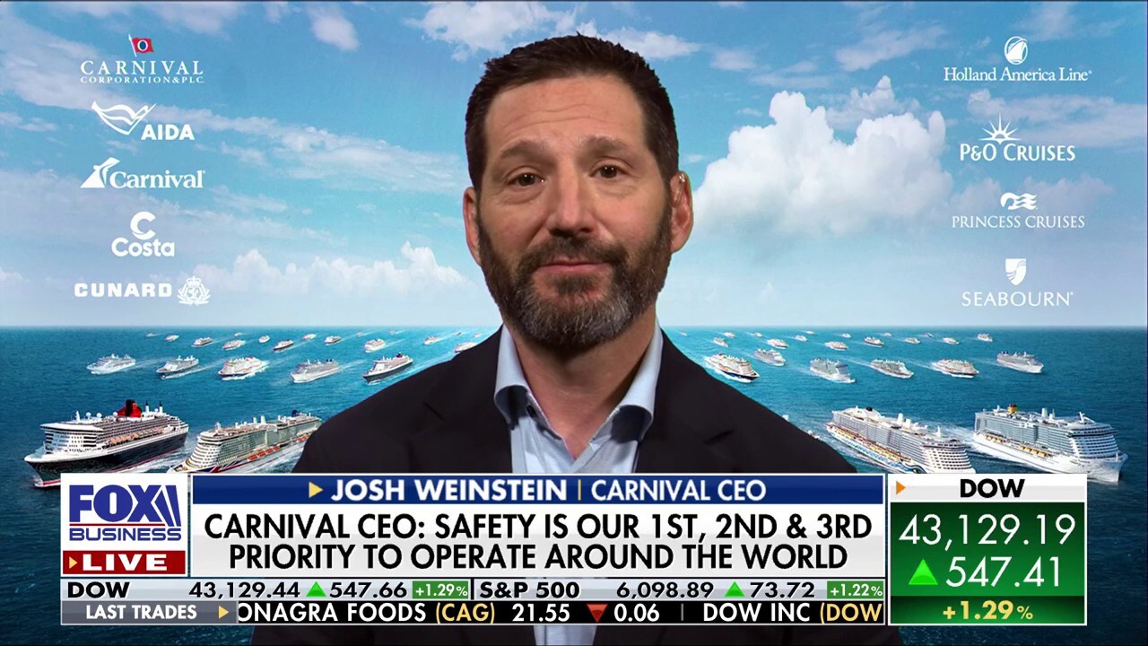  Carnival CEO Josh Weinstein says the company's teams know how to deliver on 'The Claman Countdown.'