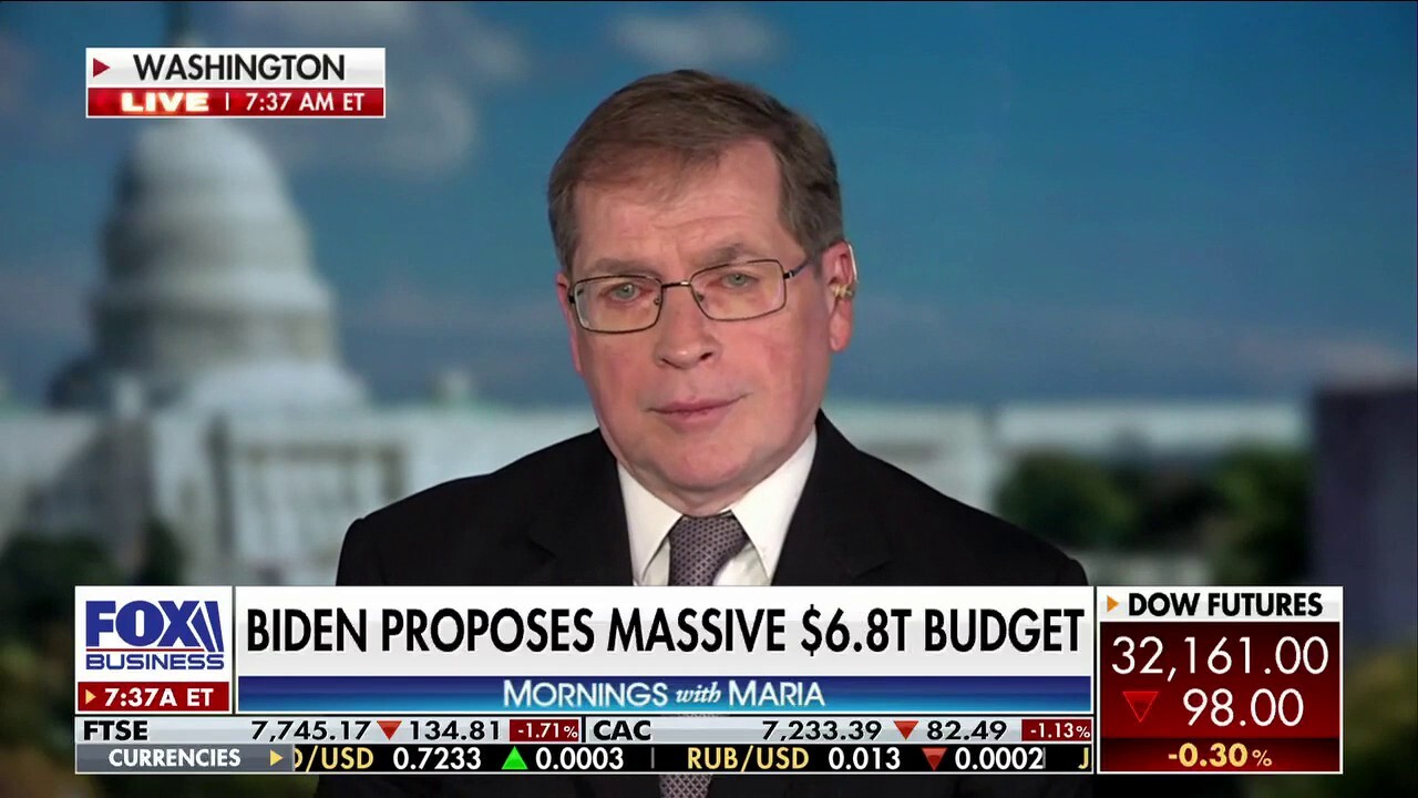Americans for Tax Reform President Grover Norquist reacts to Biden's budget including $5.5 trillion in tax revenue, arguing Democrats are going back to 'stupid and destructive' policy.