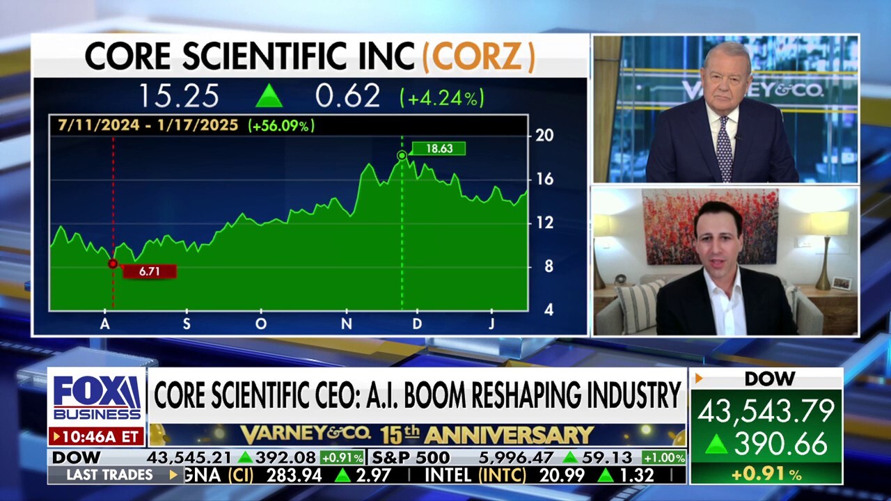  Core Scientific CEO Adam Sullivan says AI is a bipartisan issue on Varney & Co.