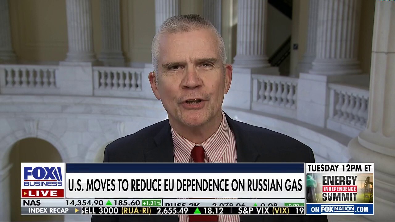 Rep. Matt Rosendale discusses how the U.S. should fast-track the permits to export natural gas to European allies on ‘Fox Business Tonight.’