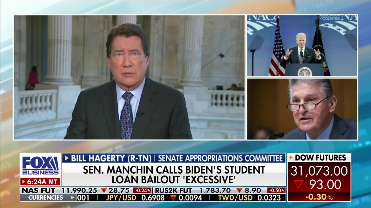 Sen. Bill Hagerty, R-Tenn., criticizes the Biden administration’s student loan handout, economic policy for putting the economy ‘in the tank’ and using anti-MAGA rhetoric to ‘distract’ Americans ahead of the midterms.