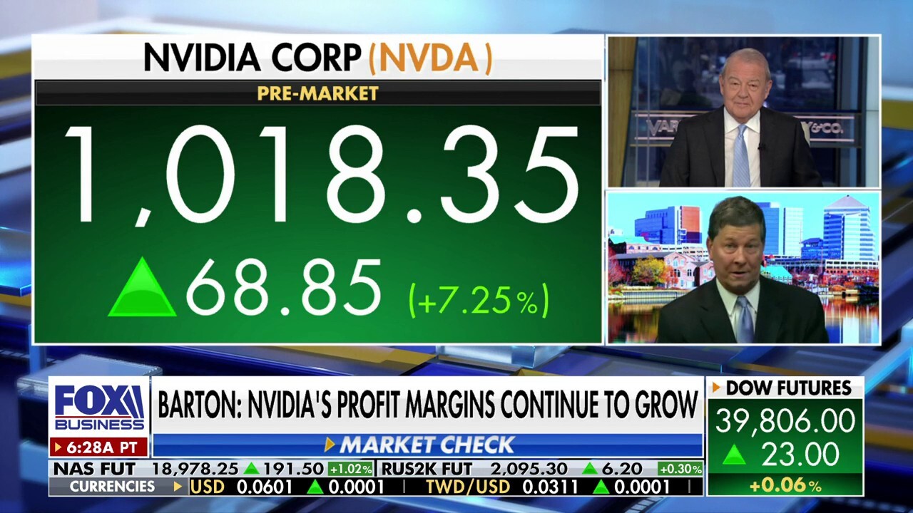 Financial coach D.R. Barton tells ‘Varney & Co.,’ ‘you’ve got to get in’ Nvidia's ‘game’ as their profit margins continue to grow.